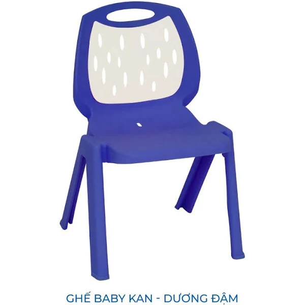 Ghế Baby Kan mặt nhựa xanh dương